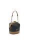 Exquisite Hand and Shoulder Bag with Special Design Lock Detail 3022 Black-camel