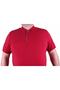 Large Size Men's Polo T-Shirt Classic 23403 Claret Red - 2