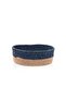 Bamboo Dark Blue Oval Basket - 35X24X12 cm - 2