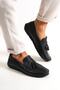 Genuine Leather Men's Black Leather Casual Shoes Mrd23-0112 - 2
