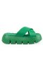 6151 Women's Neon High Sole Women's Slippers Grass Green - 5