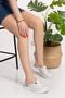 White Silver Glitter Patterned Comfort Sole Orthopedic Sabo Doctor Nurse Cook Slippers - 2