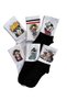 Set of 6 Anime Naruto Uzumaki Patterned Colorful College Tennis Socks - 3