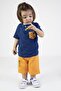 Baby Boy Capris Short Sleeve 86 Pattern Printed Summer Basic Bottom-Top Set 6-24 Months - 2