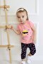 Baby Girl Capris Short Sleeve Girl Pattern Printed Summer Basic Bottom-Top Set 6-24 Months