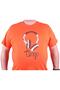 Big Size O-Neck T-Shirt Headphone 23172 Orange - 2