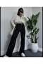 Palazzo Cut Black Trousers
