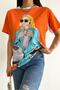 Women's New Season Printed Design Cotton T-Shirt