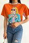 Women's New Season Printed Design Cotton T-Shirt - 6