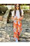 Orange Floral Trousers Blouse Set-kids