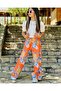 Orange Floral Trousers Blouse Set-kids - 5