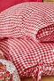 طقم غطاء لحاف مزدوج من Pari Noniron باللون الأحمر - 3