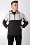 Style Combination Black Piece Hooded Seasonal Coat Pldp 2907