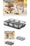 Breakfast Plate Set 13 Pieces Breakfast Set with Airtight Tray and Lid