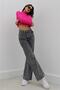 Dodge 90's Dark Smoked Palazzo Wide Leg Jean Women's Colorfast Power Lycra Recovery Denim Pants - 2