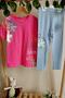 Short Sleeve T-shirt Capri Tights Top/Bottom Set