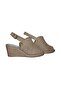 Summer Linen Wedge Heel Sandals