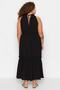 Black Halter Collar Woven Dress TBBSS23AH00207 - 5