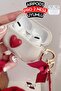 Airpods Pro 2حافظة واقية على شكل قلب متوافقة مع الجيل، حافظة سيليكون مقاومة للصدمات - 4