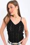 Women's Strappy Button Detail Patterned Knitwear - 5