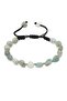 Macrame Braided Natural Cut Aquamarine Natural Stone Men's Bracelet - 3