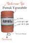 Scalloped Macrame Thread 3mm Single Twist Scalloped Cotton Macrame Thread Salmon - 2