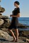 Women's Half Sleeve Lycra Hijab Black Swimsuit 2c3t1n24-1 - 3
