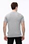 T-shirt Crew Neck 100% Cotton Men's Melange Gray - 4