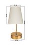 Estelya Abajur Gold - Krem Finlin - 4