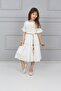 Alsima Linen Sleeve Skirt Lace Dress