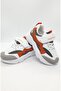 Race 1fx White-orange Boy's Sports Shoes - 4