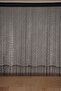 Small Polka Dot Model Black Color Rope Curtain Ready Buttons Sewn Rope Curtain 300*280 Cm