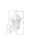 Optical Square Sconce White - 4