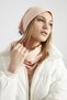 Women's Sugar Powder Fur Pompom Thermal Beanie Neck Collar - 2