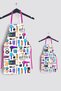 Hairdresser Mother Child Stain-Proof Kitchen Apron
