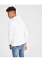 Printed Unisex Children's Hooded White Sweatshirt with Glasses, Headphones and Hip Hop Hat - 2