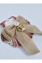 Melkady 206c - Natural Seashell Anchor Figured Jute Bow Mechanical Buckle - 5