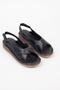 Women's Genuine Leather Orthopedic Black Sandals - 2