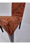 Silk Velvet Vein Pattern 6-Piece Lycra Chair Cover Tile
