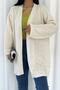 Women's Openwork Low Shoulder Standard Size Oversize Knitwear Cardigan - 2