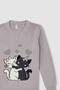 Girl's Regular Fit Crew Neck Knitwear Sweater - 5