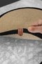 2 Pieces 32cm Round Black Striped American Service Wicker Jute Braid Charger Presentation Set - 3