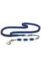 Non-Tarnish Metal Tasseled Cut Blue Fire Amber Prayer Beads