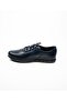 6022 Small Size Navy Blue Leather Men's Casual Shoes - 3