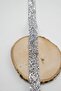 Hayal Model Stone Iron-On Applique Strip Silver Color 1 cm X 1 Meter - 2