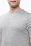 T-shirt Crew Neck 100% Cotton Men's Melange Gray - 2