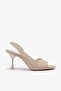 Pera Beige Genuine Leather Women's Heeled Shoes