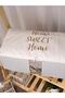 Washable Cotton Home Sweet Home Written Gray Top Line Gold Writing Organizer Storage 21x28x52cm D61a - 2