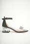 Very Stylish Very Comfortable Transparent Heel Stoned Girl's Sandals Shoes