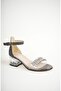 Very Stylish Very Comfortable Transparent Heel Stoned Girl's Sandals Shoes - 2